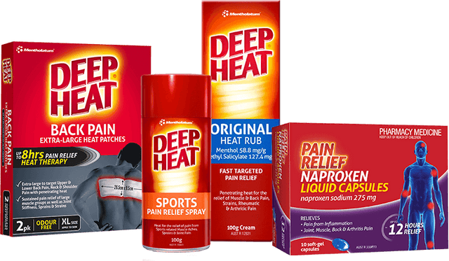 Deepheat pain relief products