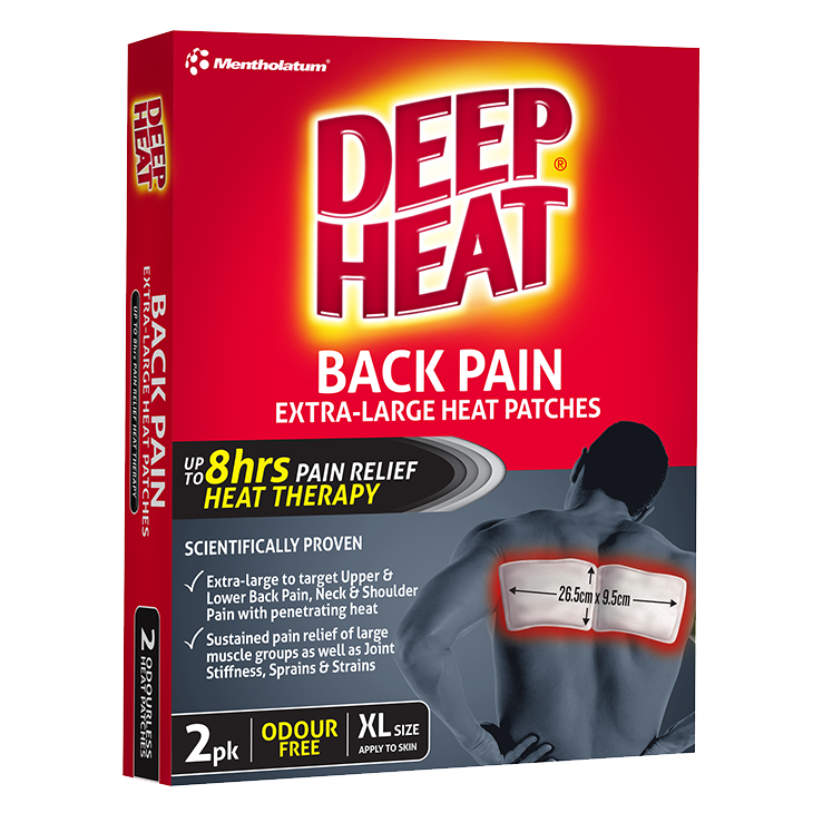Large back pain heat Patches & heating pads- Deep Heat Australia