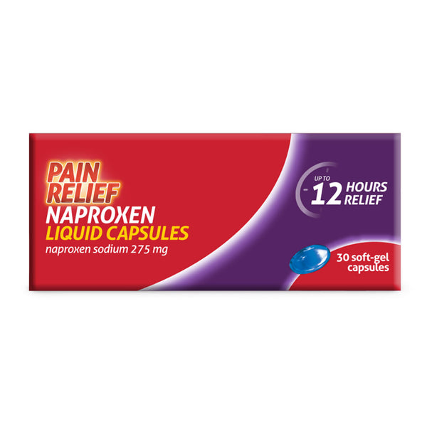 Pain Relief Naproxen Liquid Capsules