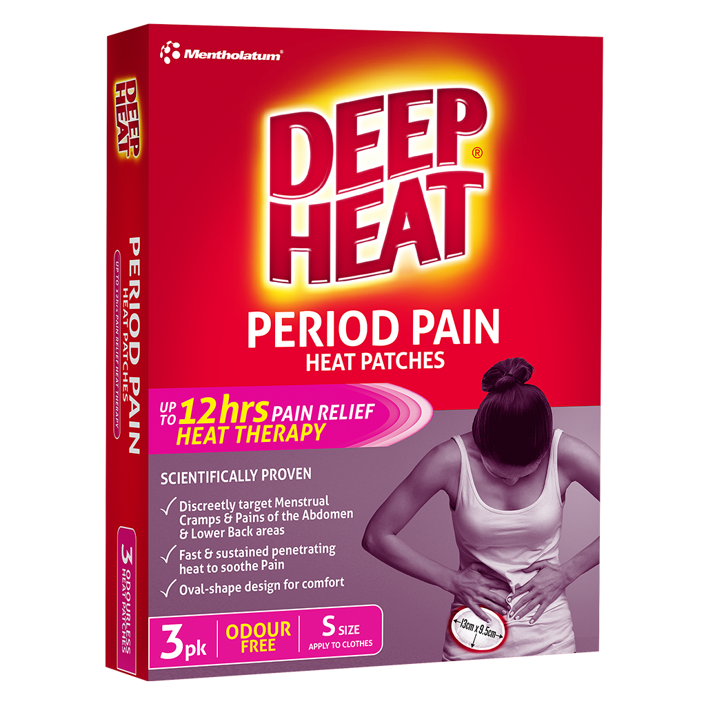Deep Heat Period Pain Patches 3 Pk
