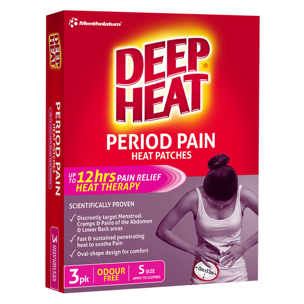 Deep Heat Period Pain Patches 3 Pk