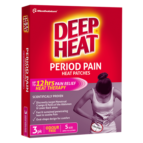 Deep Heat Period Pain Patches 3 Pk