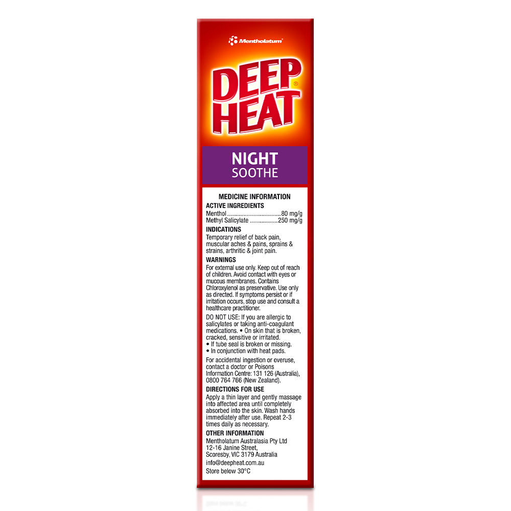 Deep Heat Night Soothe | Pain Relief Cream | Deep Heat Australia